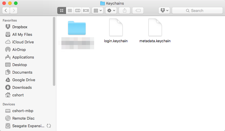 Keychains Folder
