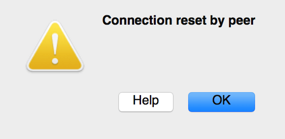 Microsoft Remote Desktop Connection Reset by Peer