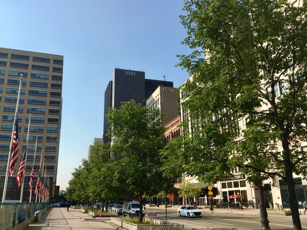 Woodward Avenue in Downtown Detroit